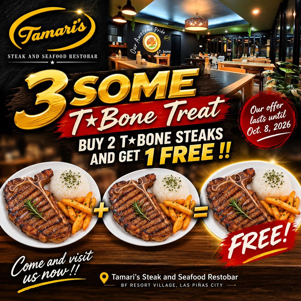 3-Some T-Bone Treat
